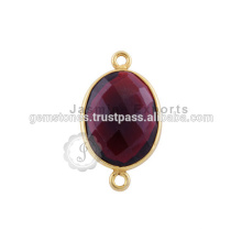 Vermeil Gold Gemstone Bezel Connector Conectores de bisel al por mayor